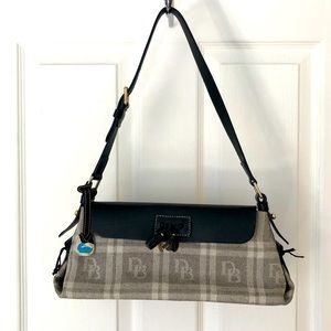 Dooney and Bourke initial cloth shoulder bag